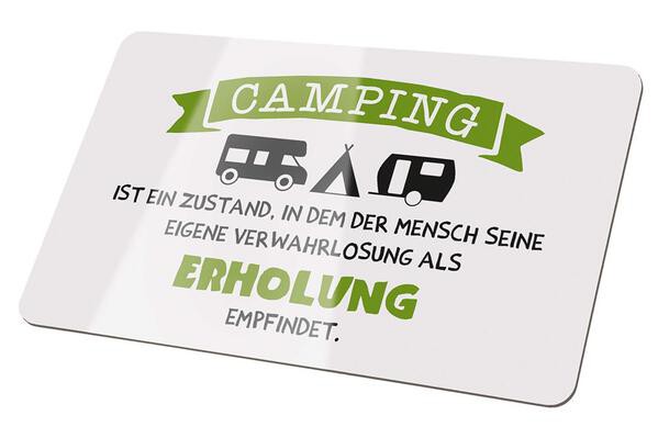 Brettchen mit Spruch Serie: Weisheit mit Text zum Campen