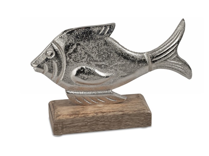 formano Deko Fisch aus Alu Mango Holz zum Stellen Aufsteller 20 cm Tischdeko Dekoration formano Deko Fisch aus Alu Mango Holz zum Stellen Aufsteller 20 cm Tischdeko Dekoration