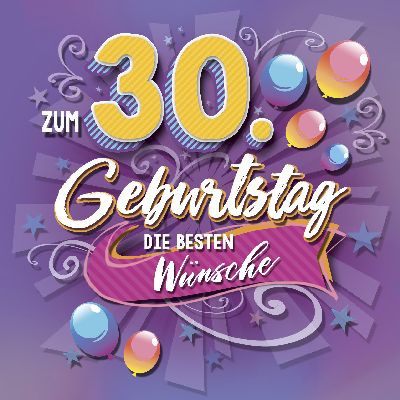 Depesche 3D Klappkarte 002 zum 30. Geburtstag