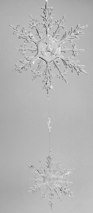 formano Deko Hänger Eiskristall, 2 tlg., 45 cm aus Acryl