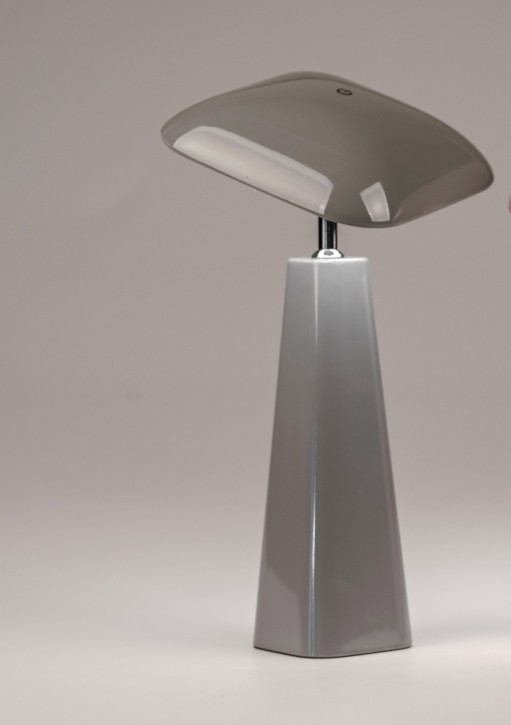 LED-Lampe ek Dekolampe verstellbar in der Helligkeit Melamin- grau 36cm