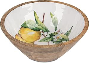 Schale Dekoschale  17cm in Vintage-Optik aus Melamin/Holz