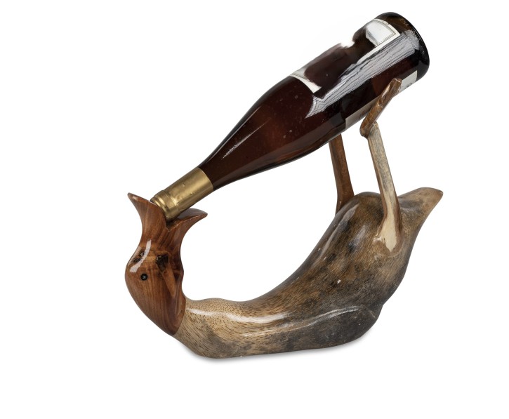 Formano dekorative Figur Ente trinkend 34cm aus Holz Deko Frühjahr