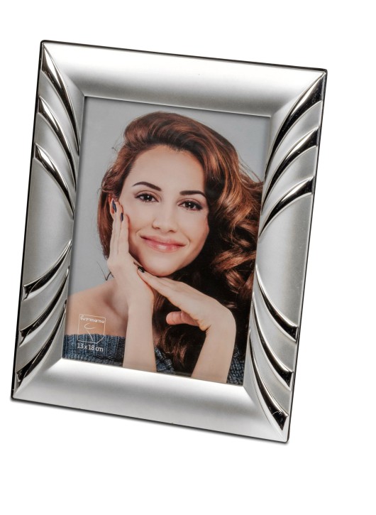 Formano Bilderrahmen Silber, Moderner Fotorahmen für 10x15 cm, Aluminium Matt-Glänzend