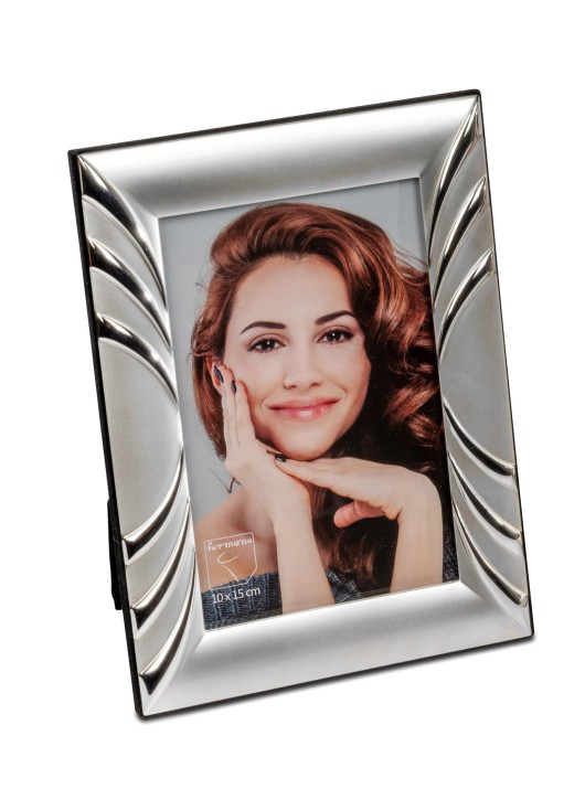 Formano Bilderrahmen Silber, Moderner Fotorahmen für 13x18 cm, Aluminium Matt-Glänzend 