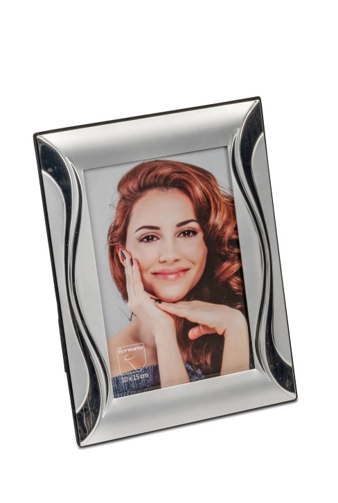 Formano Bilderrahmen 650665 Silber, Moderner Fotorahmen für 10x15 cm, Aluminium Matt-Glänzend