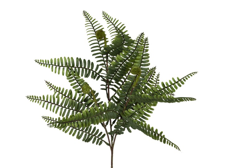 1 Stück Deko-Zweig künstlicher Zweig Farnzweig 52cm grün