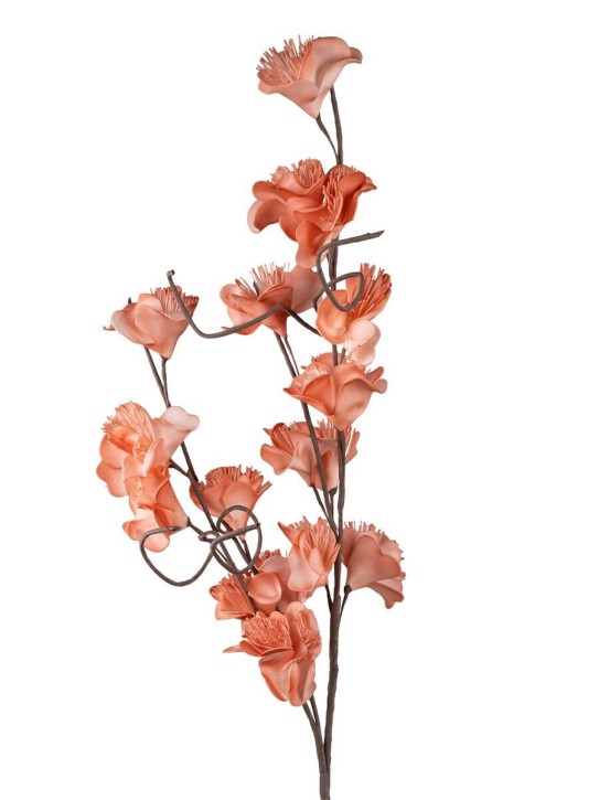 Deko Blüte  Deko Blume Kunstblume Blütenzweig 106cm lachs