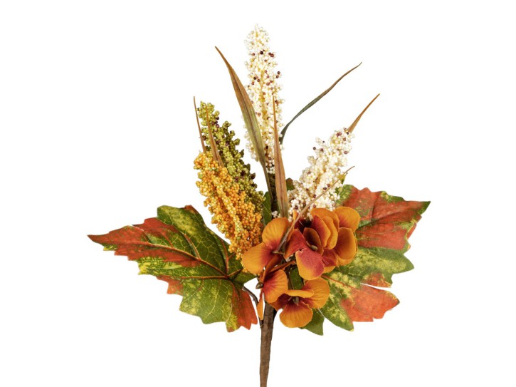 Dekoration Blumenstrauß Blütenstrauß Zweig 30cm  Herbstmix      