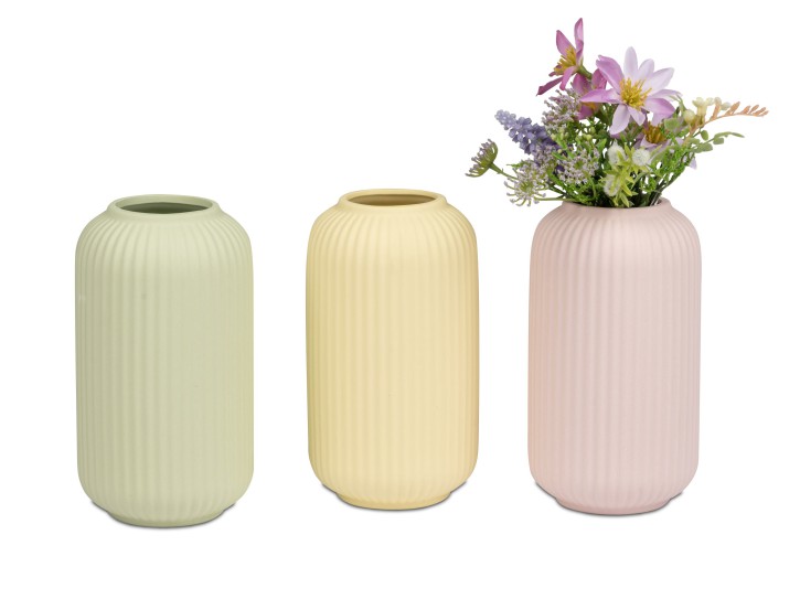 Blumenvase aus Porzellan, Pastellfarben sortiert, Mail bitte welche Farbe gwünscht