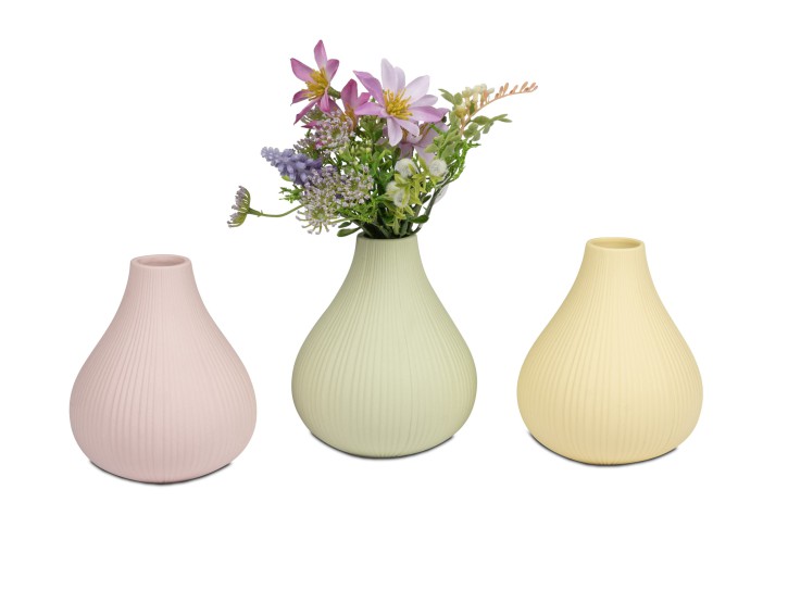 1 Stck.Blumenvase  Vase aus Porzellan, Pastellfarben, Mail bitte welche Farbe gewünscht