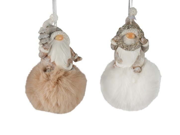 2 Stueck Dekoration Weihnachten Weihnachtlicher Wichtel haengend 11cm Dekoration , Wichtelgeschenke sortierter Artikel Lieferumfang