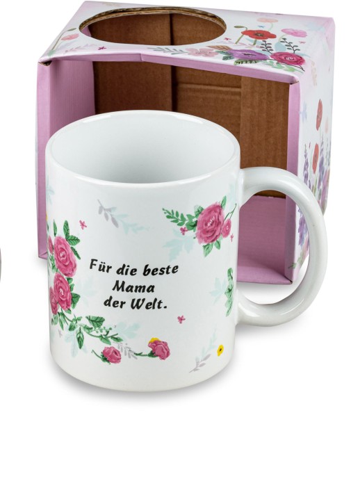 1 Stück Kaffeebecher Tasse Becher mit Spruch-Mama für Muttertagsgeschenke 