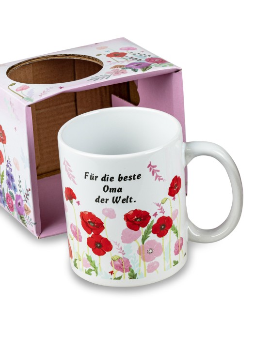 1 Stück Kaffeebecher Tasse Becher mit Spruch- Oma für Muttertagsgeschenke