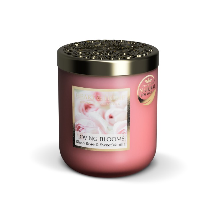 Heart & Home - Home Fragrance Duftkerze Loving Blooms 110 g Inhalt: 0.110 Kilogramm (217,30 € * / 1 Kilogramm)