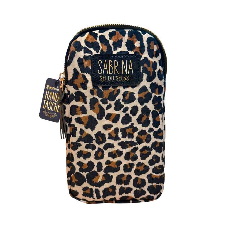 Handytaschen mit Kordel zum Umhängen Umhängetasche mit Reißverschluss -Handytasche Sabrina