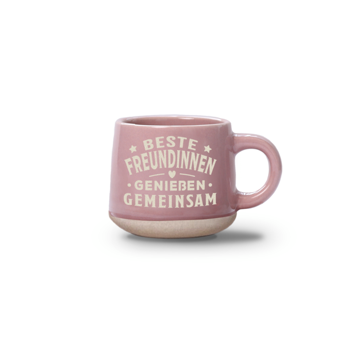 Espresso-Tasse Freundinnen - 60ml , spülmaschinenfest im Landhausstil