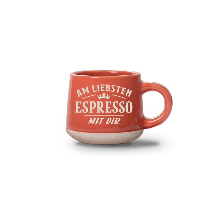 Espresso-Tasse Am Liebsten… - 60ml , spülmaschinenfest im Landhausstil