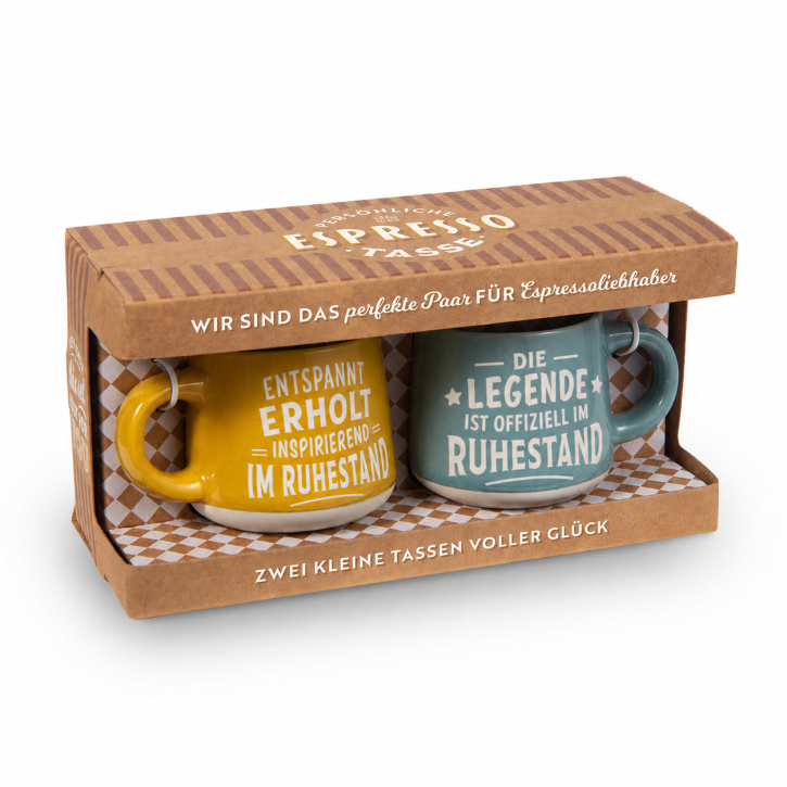 Geschenkset Ruhestand - 60ml  spülmaschinenfest im Landhausstil