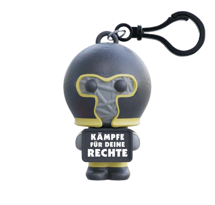 Glück Maskottchen Voodoo mit Spruch handgemachte Sorgen-Püppchen-Stress Dolls Gladiator