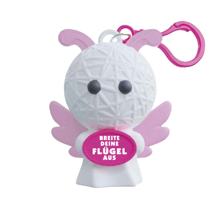 Glück Maskottchen Voodoo mit Spruch handgemachte Sorgen-Püppchen-Stress Dolls Schmetterling