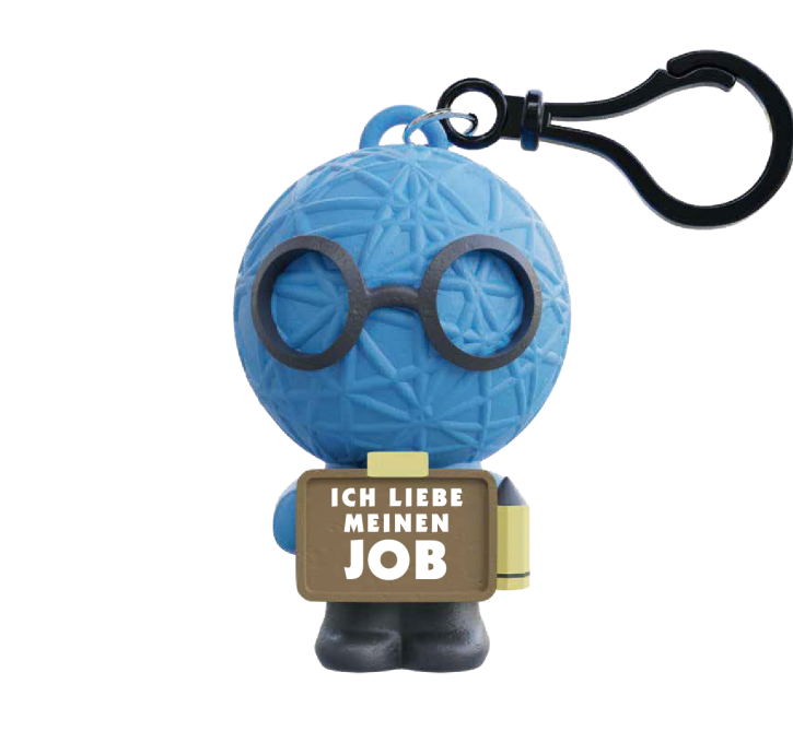 Glück Maskottchen Voodoo mit Spruch handgemachte Sorgen-Püppchen-Stress Dolls Liebe deinen Job