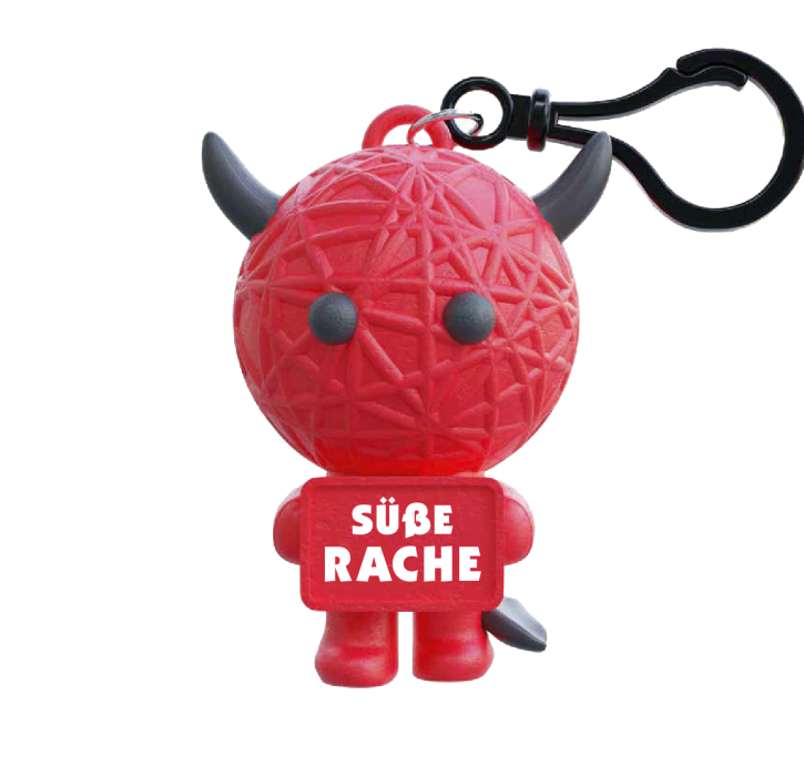 Glück Maskottchen Voodoo mit Spruch handgemachte Sorgen-Püppchen-Stress Dolls Süßer Teufel