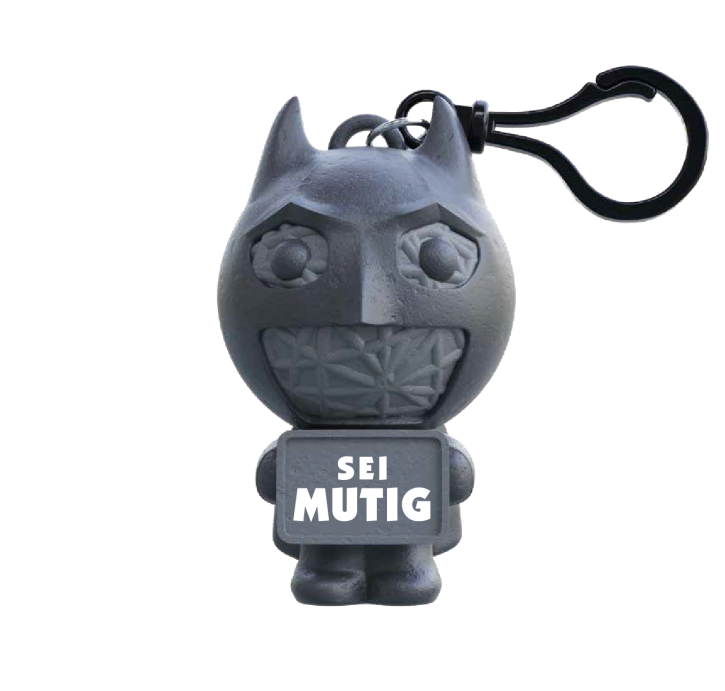 Glück Maskottchen Voodoo mit Spruch handgemachte Sorgen-Püppchen-Stress Dolls Fledermaus-Held