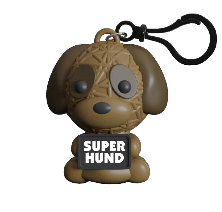 Glück Maskottchen Voodoo mit Spruch handgemachte Sorgen-Püppchen-Stress Dolls Super Hund
