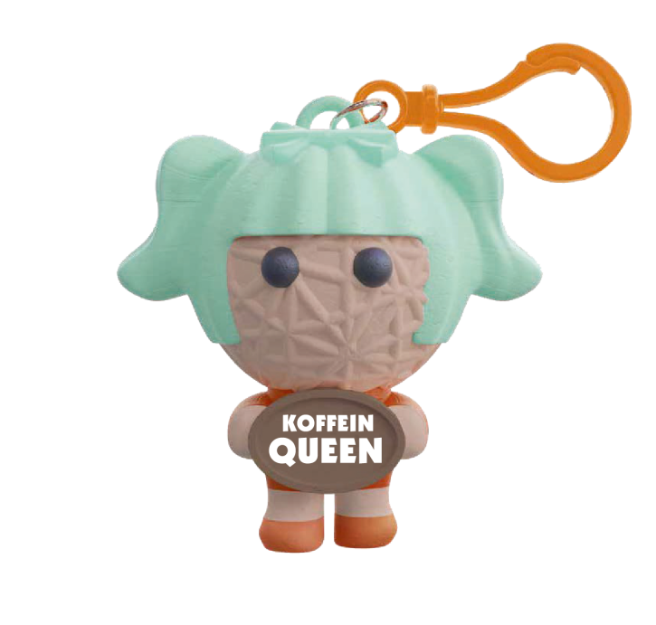 Glück Maskottchen Voodoo mit Spruch handgemachte Sorgen-Püppchen-Stress Dolls Koffein-Queen