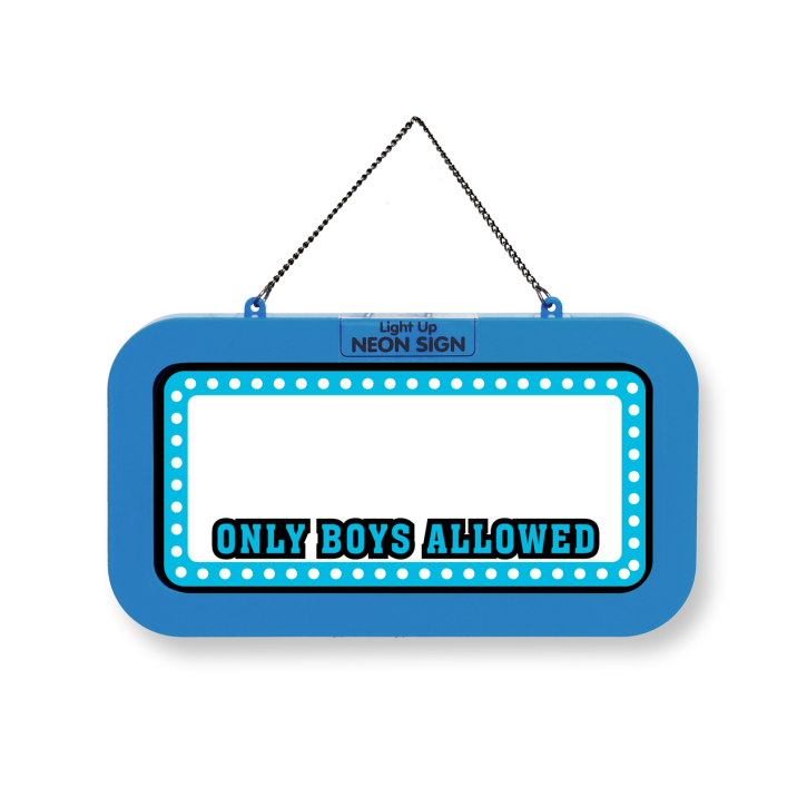 LED Leuchtschild Neonschild mit Namensfeld , Leuchtende Wanddekoration mit Batterie, 18,7x10,3x1,6cm - Blank Only Boys LED Leuchtschild Neonschild mit Namensfeld , Leuchtende Wanddekoration mit Batterie, 18,7x10,3x1,6cm - Blank Only Boys