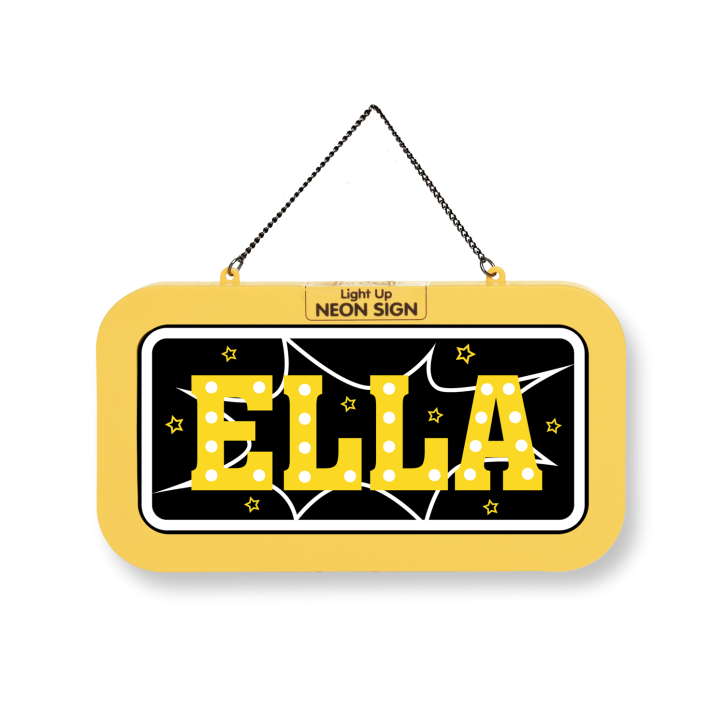 LED Leuchtschild Neonschild mit Namen , Leuchtende Wanddekoration mit Batterie, 18,7x10,3x1,6cm - Ella LED Leuchtschild Neonschild mit Namen , Leuchtende Wanddekoration mit Batterie, 18,7x10,3x1,6cm - Ella