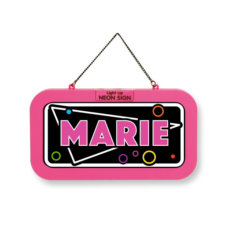 LED Leuchtschild Neonschild mit Namen , Leuchtende Wanddekoration mit Batterie, 18,7x10,3x1,6cm -  Marie