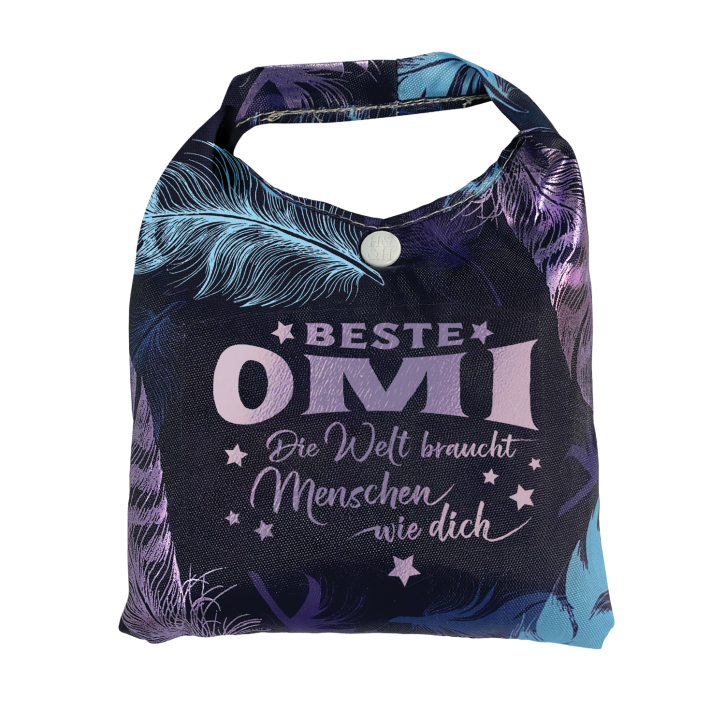 Vorpersonalisierte Glitzernde Einkaufstasche - Shopper Bag Omi