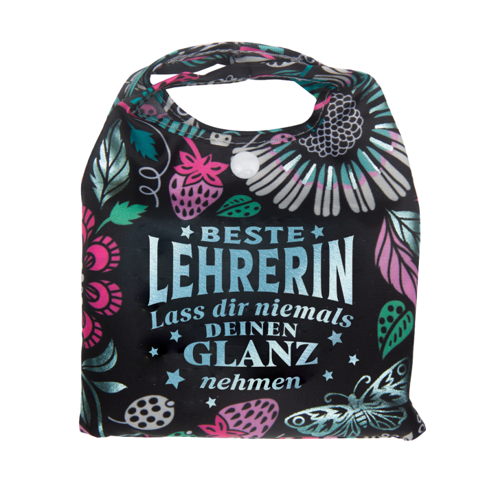 Vorpersonalisierte Glitzernde Einkaufstasche - Shopper Bag Lehrerin