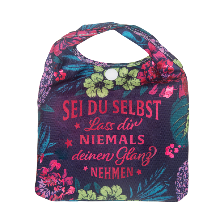 Vorpersonalisierte Glitzernde Einkaufstasche - Shopper Bag Sei du selbst