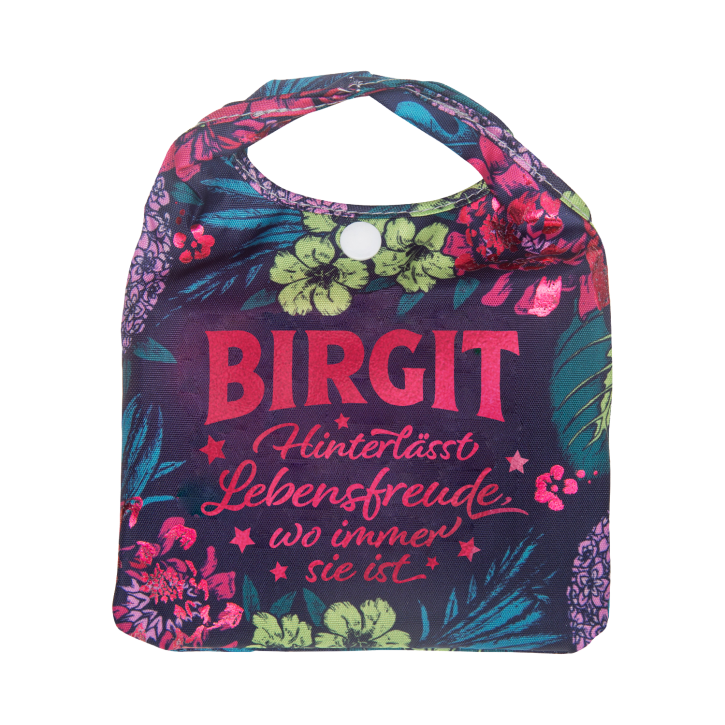 Vorpersonalisierte Glitzernde Einkaufstasche - Shopper Bag Birgit