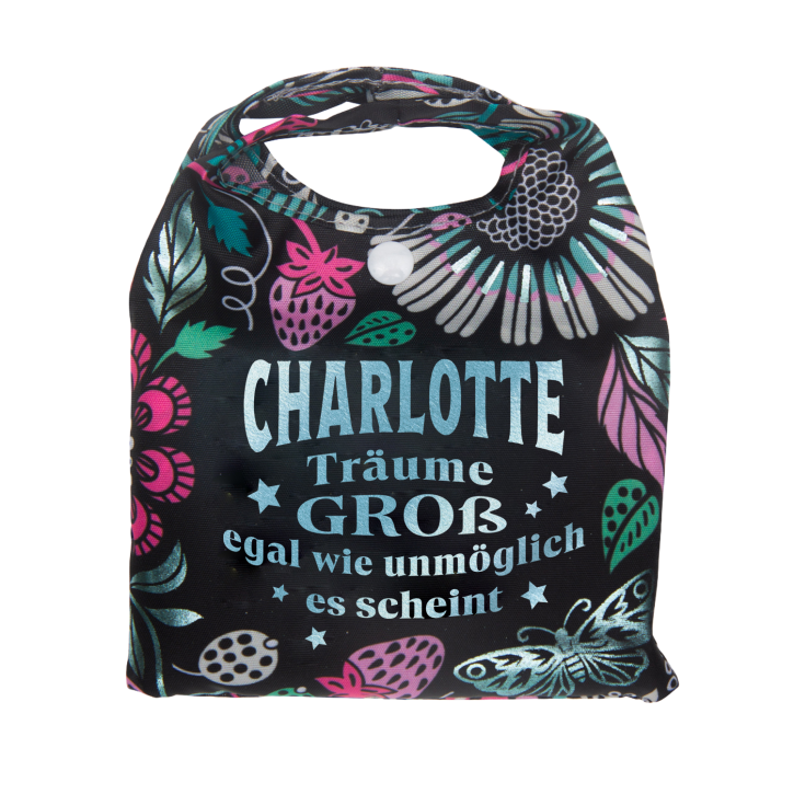 Vorpersonalisierte Glitzernde Einkaufstasche - Shopper Bag Charlotte