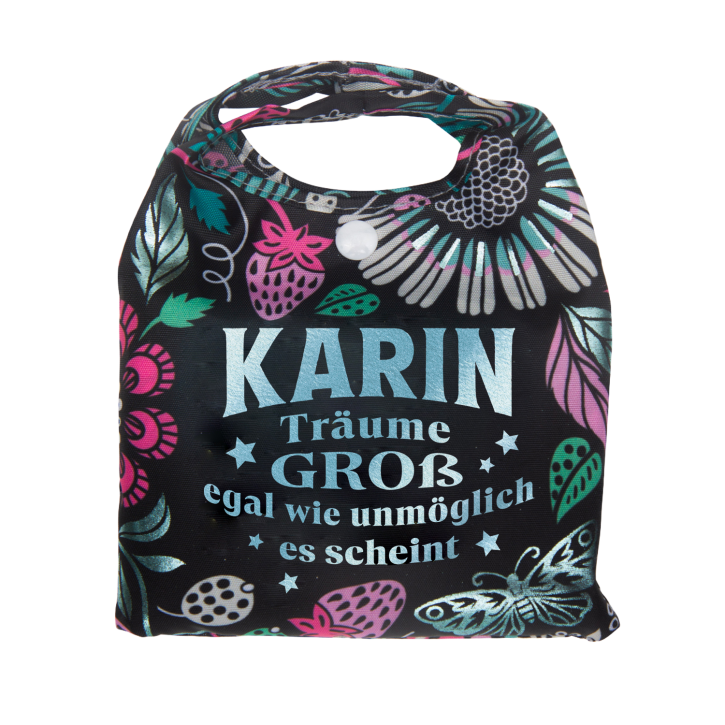 Vorpersonalisierte Glitzernde Einkaufstasche - Shopper Bag Karin