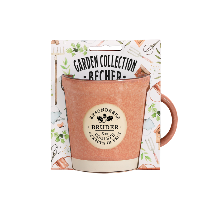 Garden Collection Becher aus Steinzeug, Rustikale Kaffeetasse Tasse -für Bruder