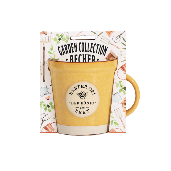 Garden Collection Becher aus Steinzeug, Rustikale Kaffeetasse Tasse -für Opi