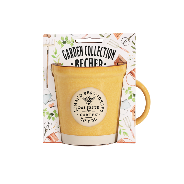 Garden Collection Becher aus Steinzeug, Rustikale Kaffeetasse Tasse -für Jemand Besonderes