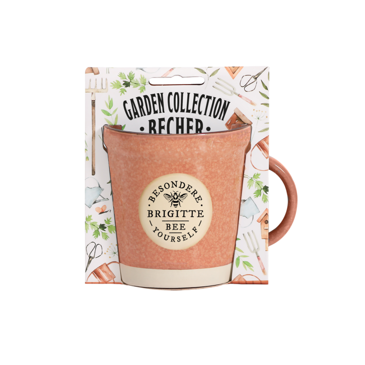 Garden Collection Becher aus Steinzeug, Rustikale Kaffeetasse Tasse -für Brigitte