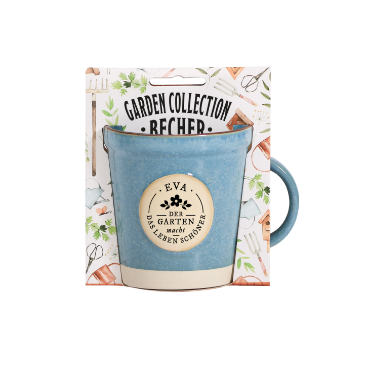Garden Collection Becher aus Steinzeug, Rustikale Kaffeetasse Tasse -für Eva