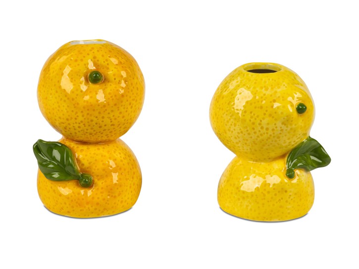 Blumenvase Vase Zitrone 11cm aus Keramik