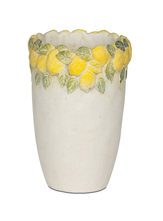 Blumenvase Vase Zitrone Antik 17cm 