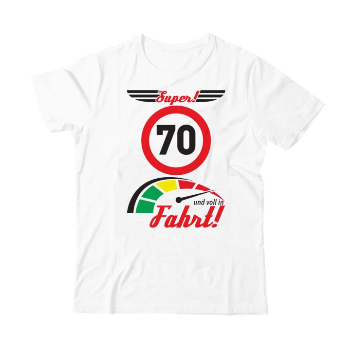 T-Shirt 70 , Größe XL, Baumwolle- zum 70. Geburtstag