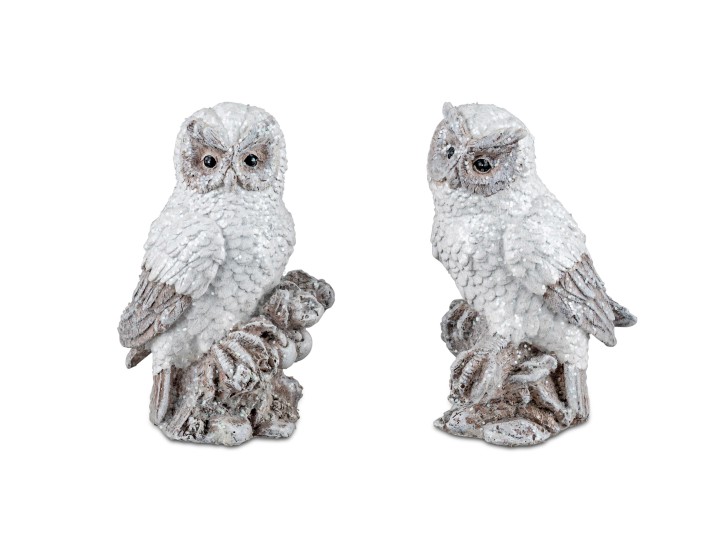 formano Eule Winterzeit 15cm Kunststein-Figur 1 von2 