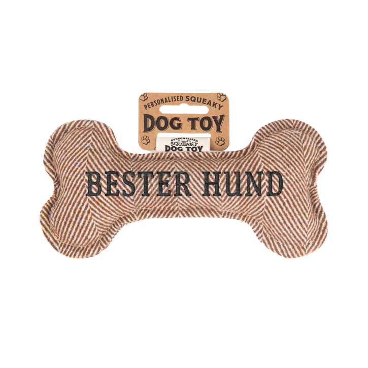 Quietschender Hunde Knochen form-Hundespielzeug Bester Hund -brown