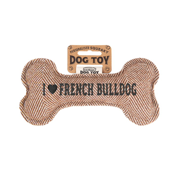 Quietschender Hunde Knochen form-Hundespielzeug French Bulldog
